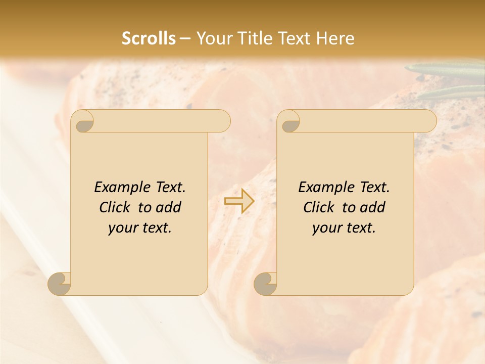 Plate Appetising Gourmet PowerPoint Template