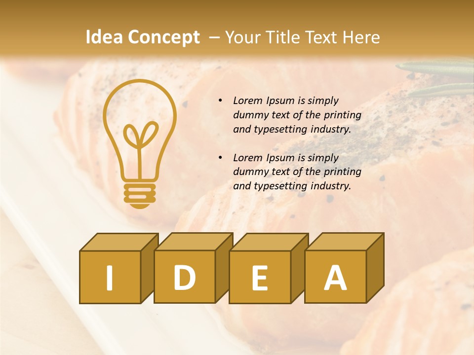 Plate Appetising Gourmet PowerPoint Template