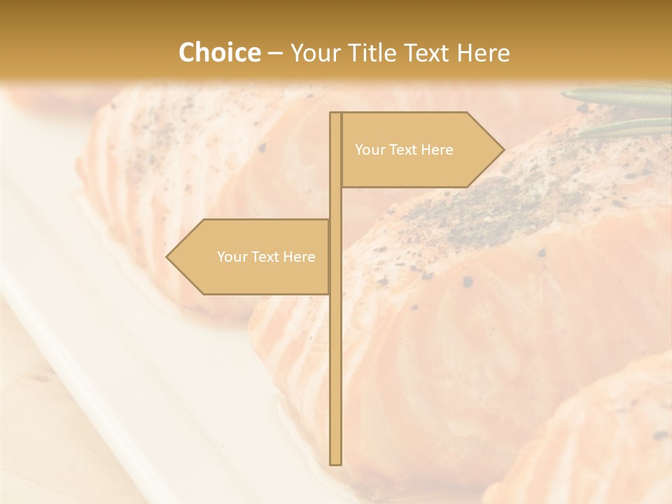 Plate Appetising Gourmet PowerPoint Template