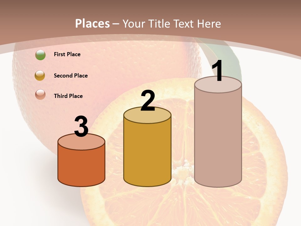Fresh Cut Orange PowerPoint Template
