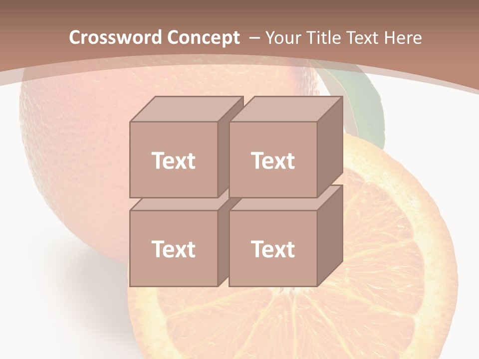 Fresh Cut Orange PowerPoint Template