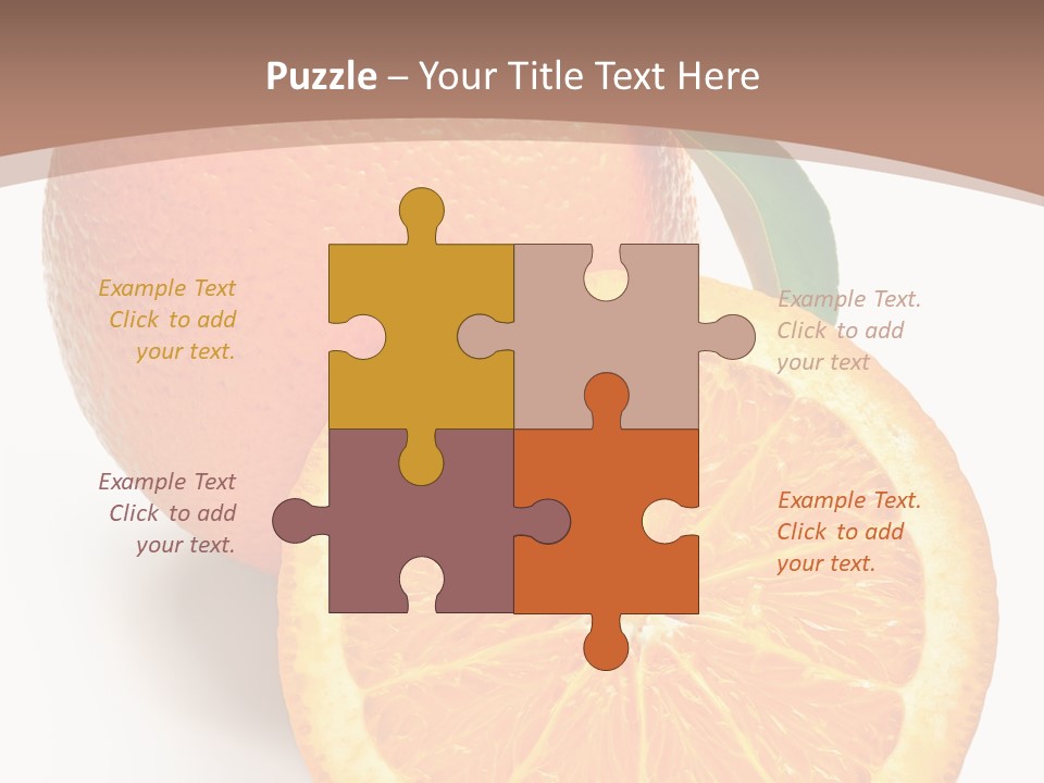 Fresh Cut Orange PowerPoint Template