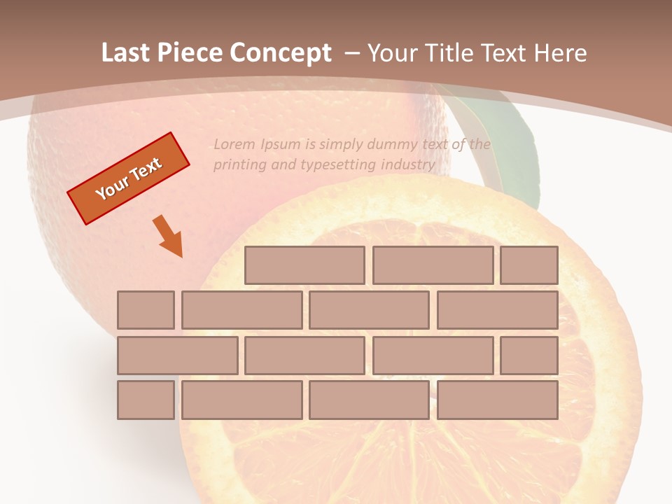 Fresh Cut Orange PowerPoint Template