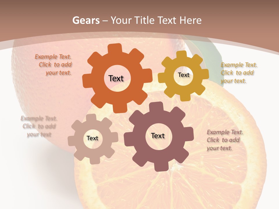 Fresh Cut Orange PowerPoint Template