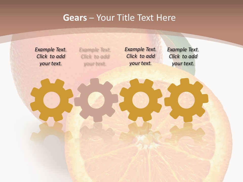 Fresh Cut Orange PowerPoint Template