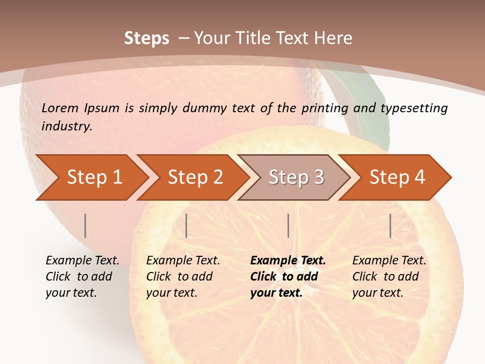 Fresh Cut Orange PowerPoint Template