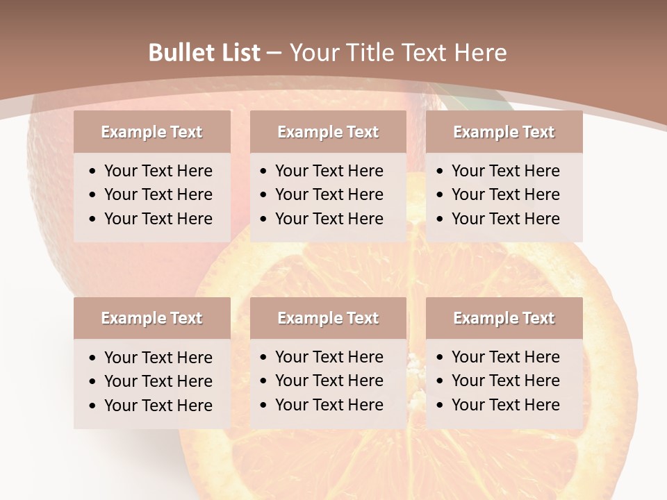 Fresh Cut Orange PowerPoint Template