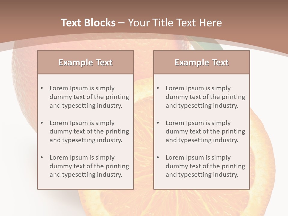 Fresh Cut Orange PowerPoint Template
