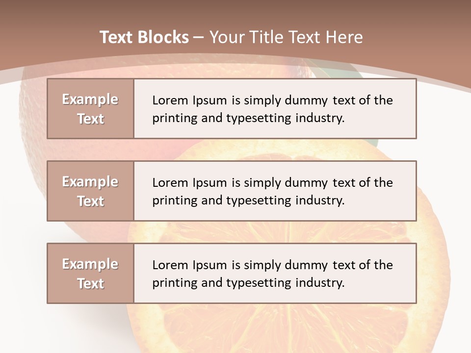 Fresh Cut Orange PowerPoint Template