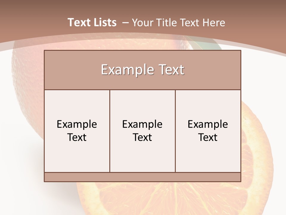Fresh Cut Orange PowerPoint Template
