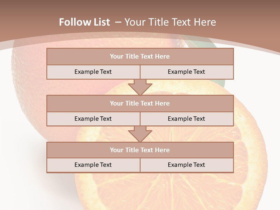 Fresh Cut Orange PowerPoint Template