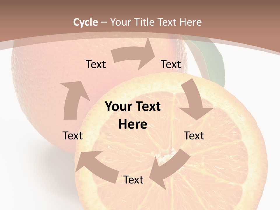 Fresh Cut Orange PowerPoint Template