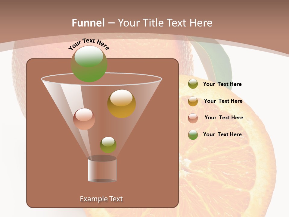 Fresh Cut Orange PowerPoint Template