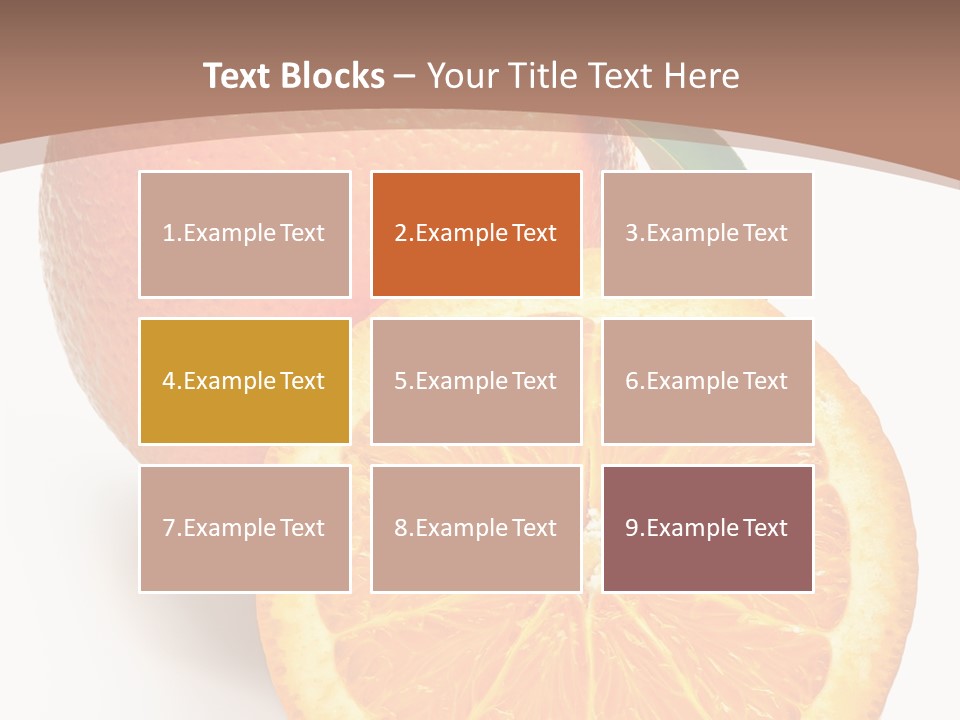 Fresh Cut Orange PowerPoint Template