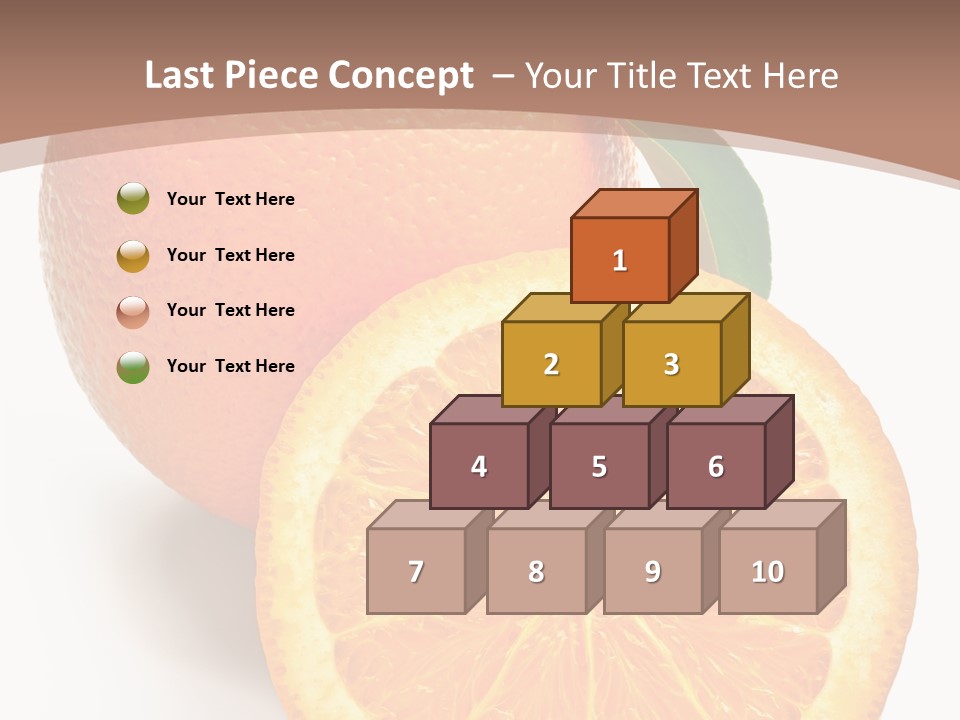 Fresh Cut Orange PowerPoint Template