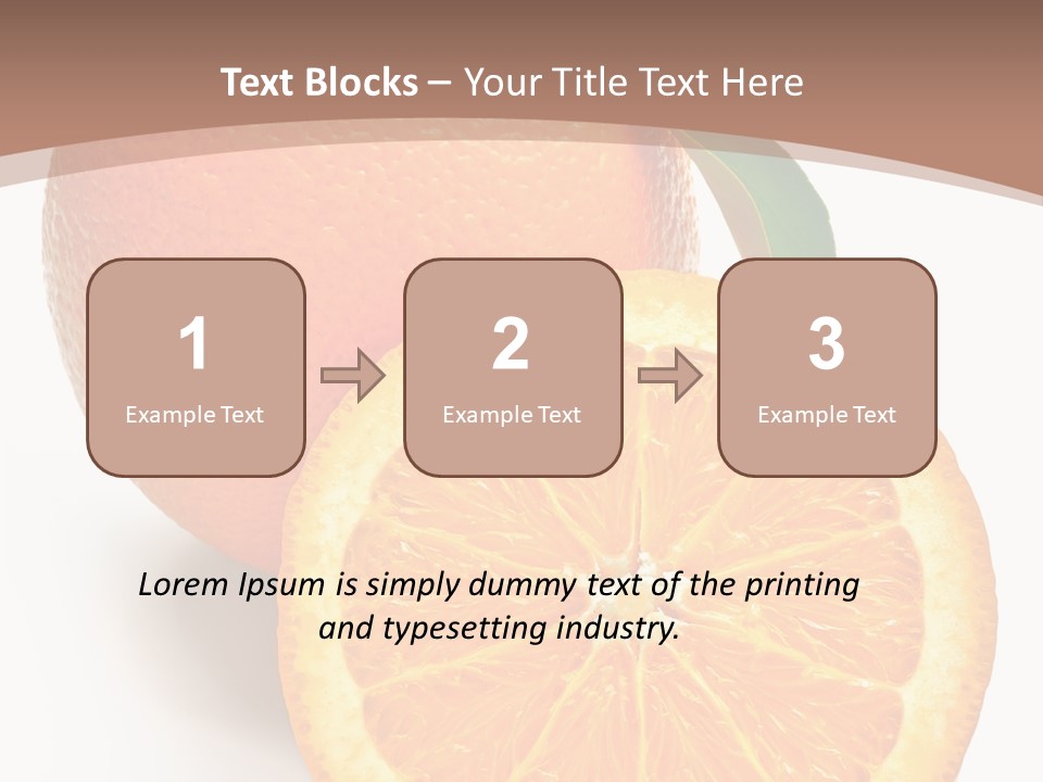 Fresh Cut Orange PowerPoint Template