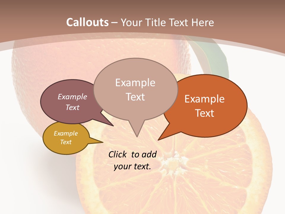 Fresh Cut Orange PowerPoint Template