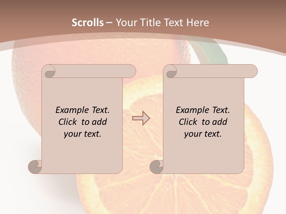 Fresh Cut Orange PowerPoint Template