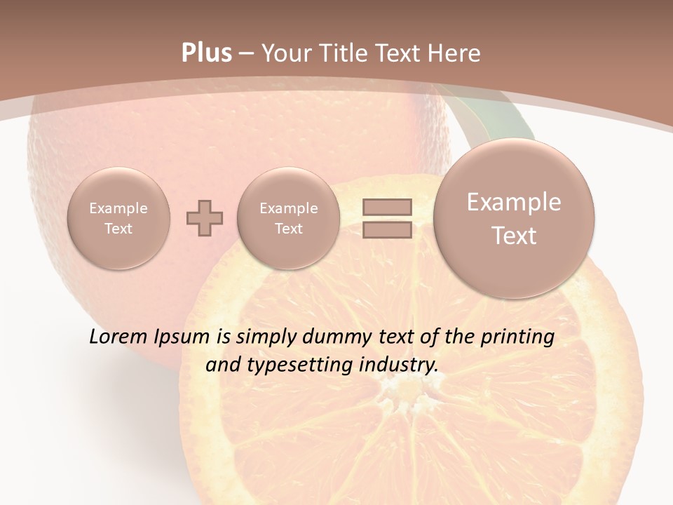 Fresh Cut Orange PowerPoint Template
