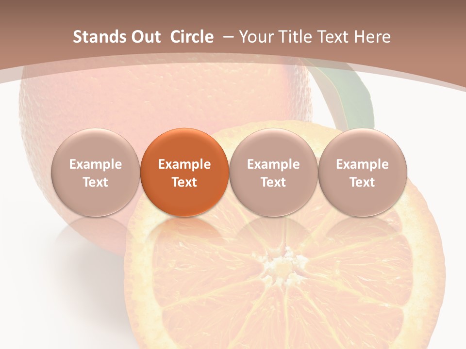 Fresh Cut Orange PowerPoint Template