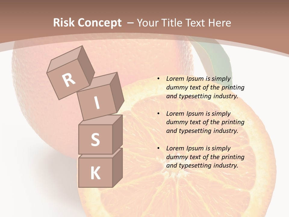 Fresh Cut Orange PowerPoint Template