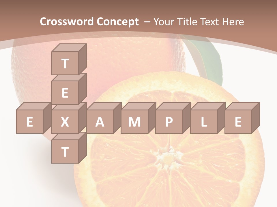 Fresh Cut Orange PowerPoint Template