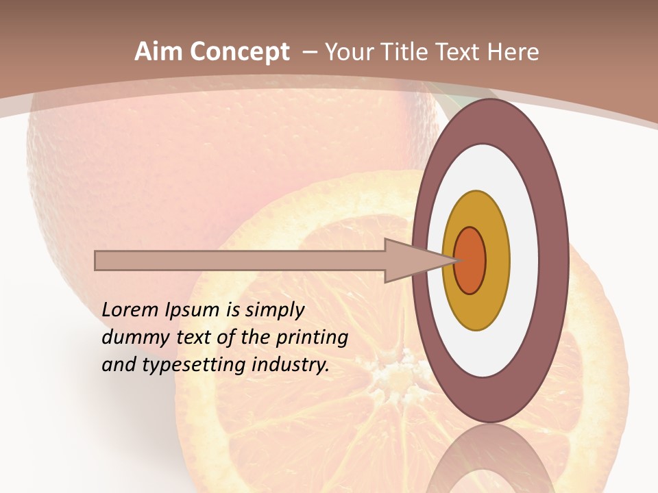 Fresh Cut Orange PowerPoint Template