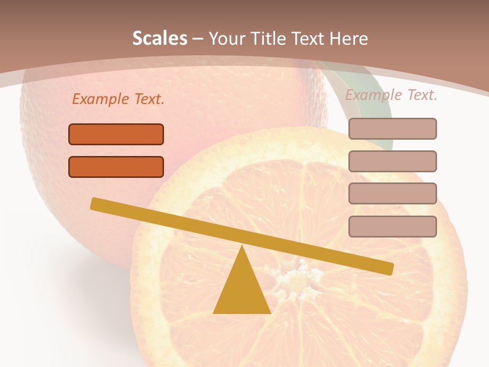 Fresh Cut Orange PowerPoint Template