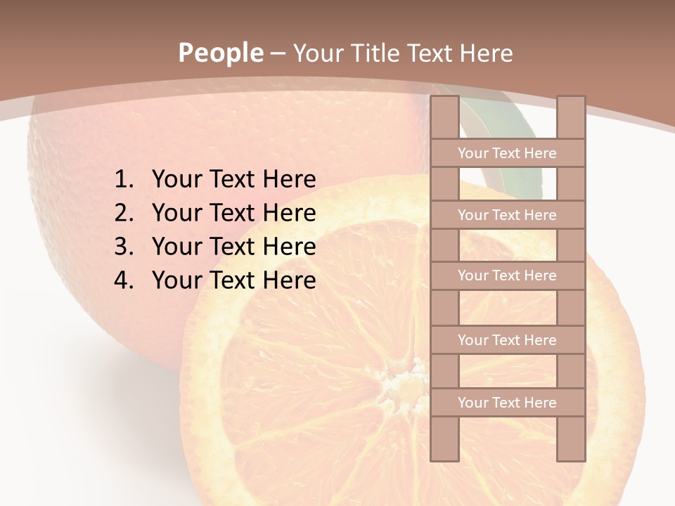Fresh Cut Orange PowerPoint Template