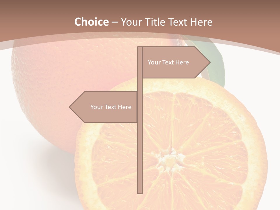 Fresh Cut Orange PowerPoint Template