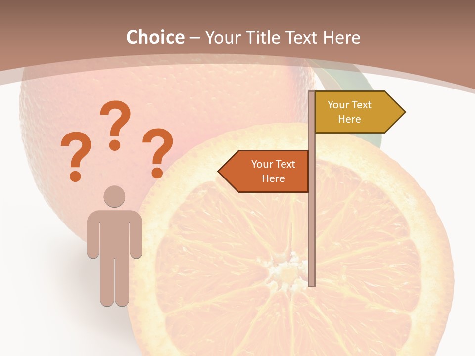 Fresh Cut Orange PowerPoint Template