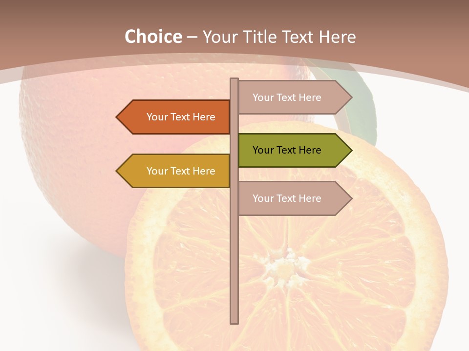 Fresh Cut Orange PowerPoint Template