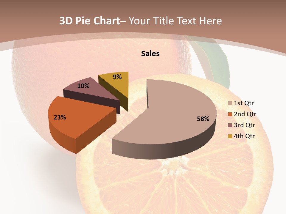 Fresh Cut Orange PowerPoint Template
