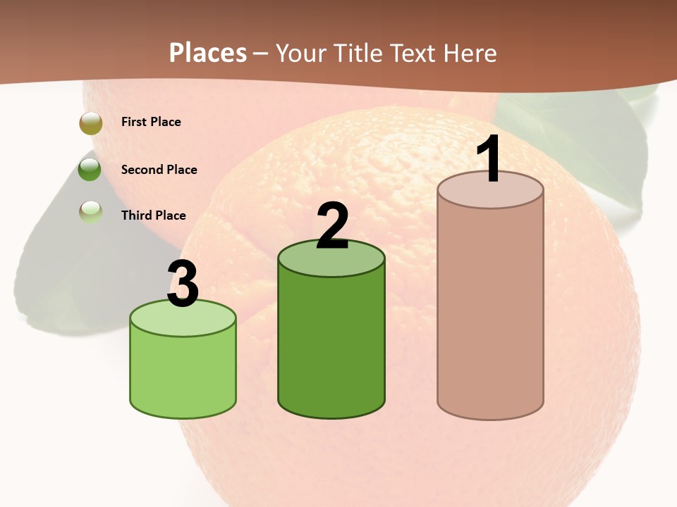 Fresh Isolated Orange PowerPoint Template