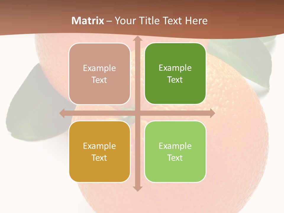 Fresh Isolated Orange PowerPoint Template