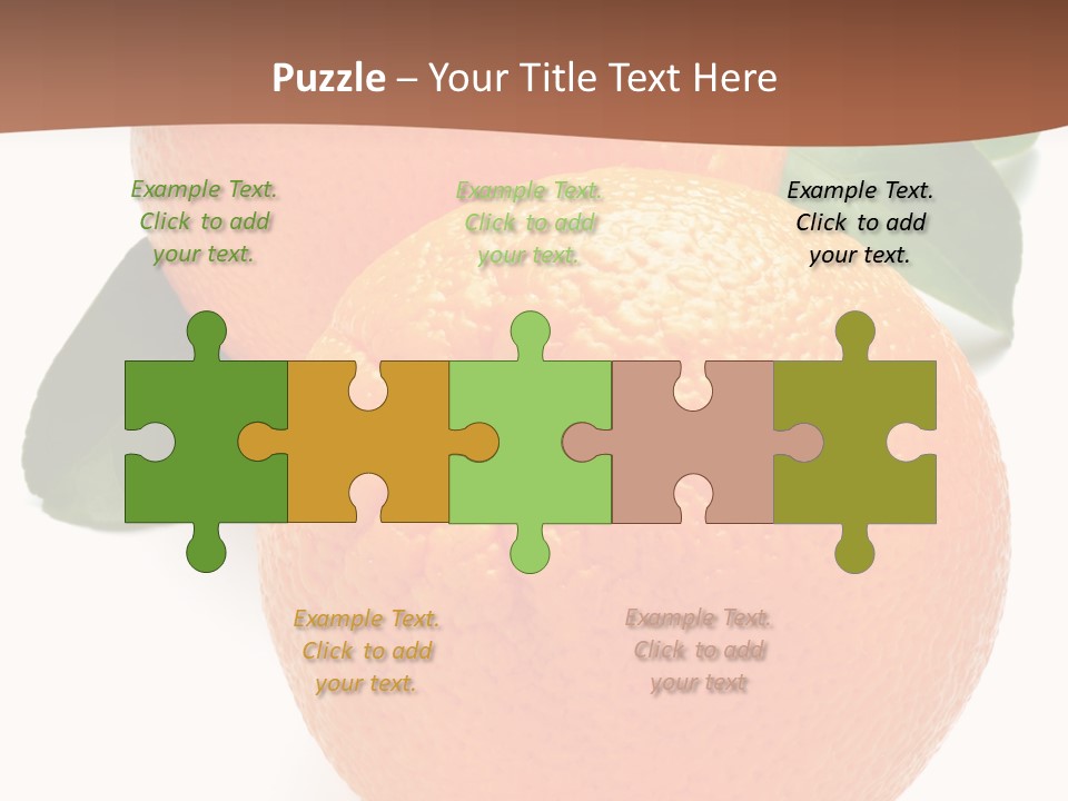 Fresh Isolated Orange PowerPoint Template