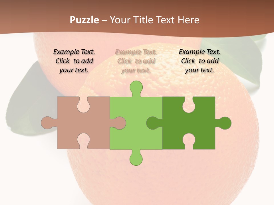 Fresh Isolated Orange PowerPoint Template