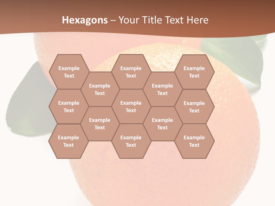 Fresh Isolated Orange PowerPoint Template