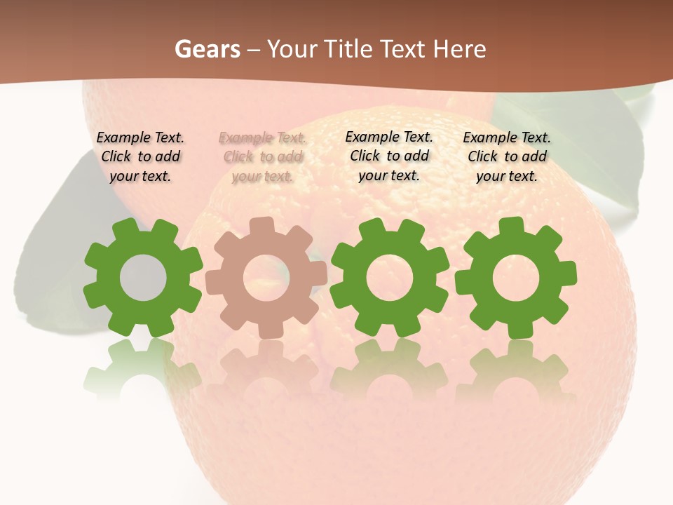 Fresh Isolated Orange PowerPoint Template