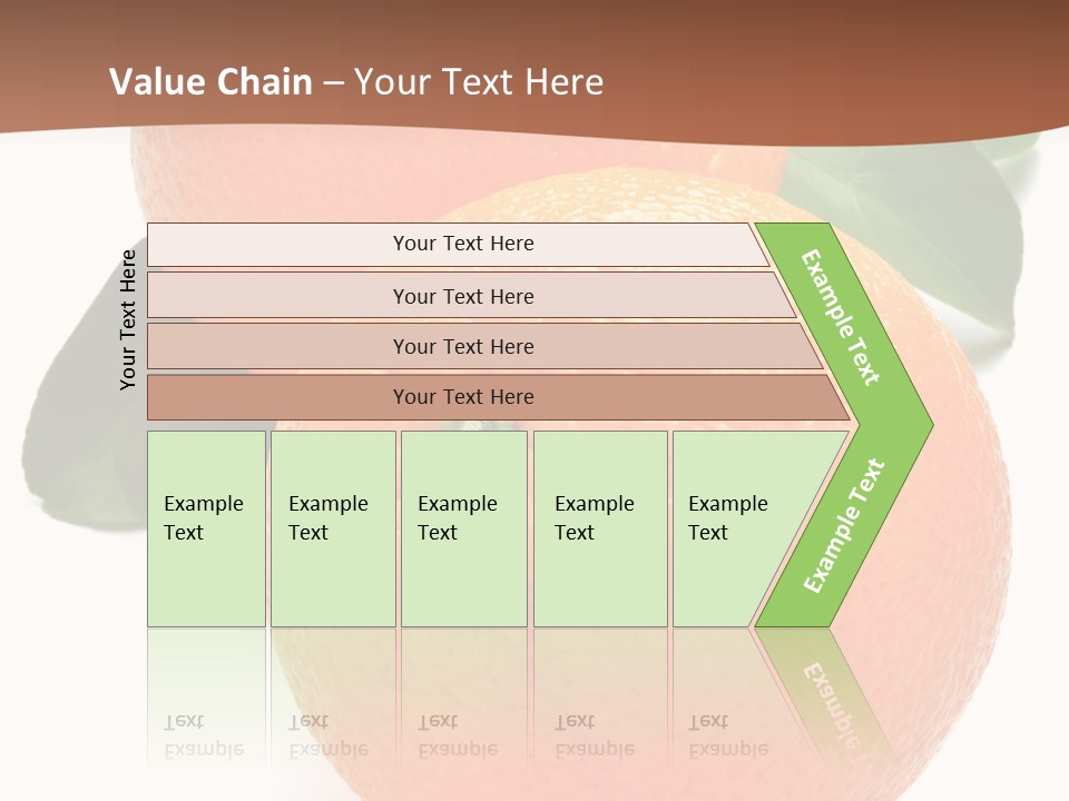 Fresh Isolated Orange PowerPoint Template