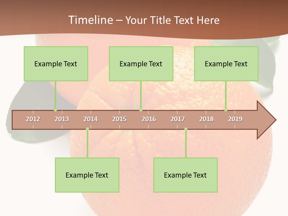 Fresh Isolated Orange PowerPoint Template