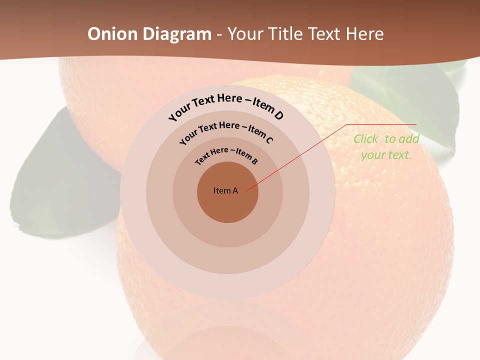 Fresh Isolated Orange PowerPoint Template