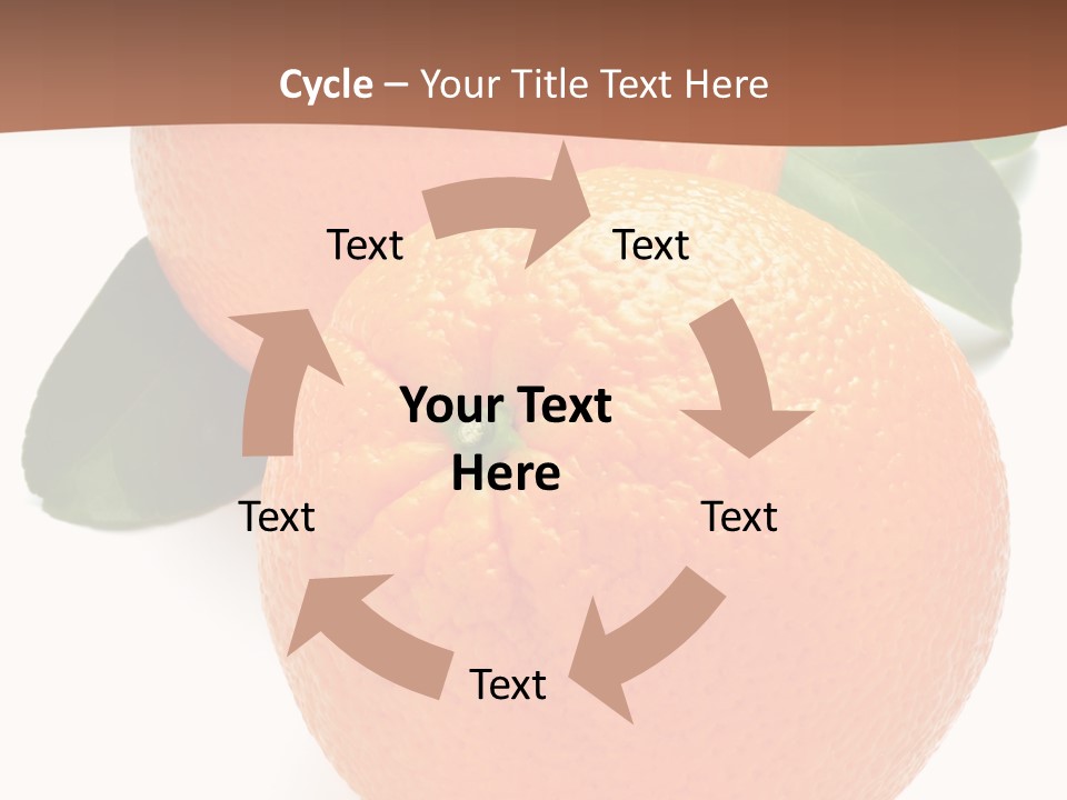 Fresh Isolated Orange PowerPoint Template