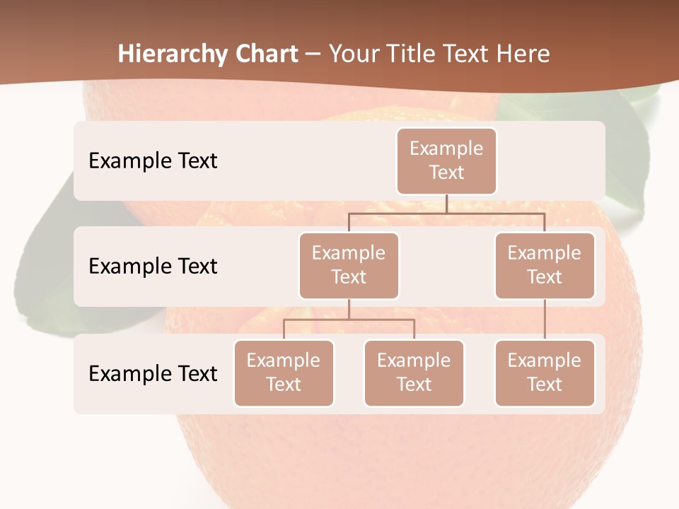 Fresh Isolated Orange PowerPoint Template