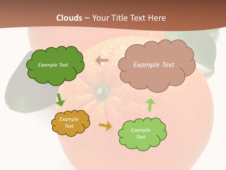 Fresh Isolated Orange PowerPoint Template
