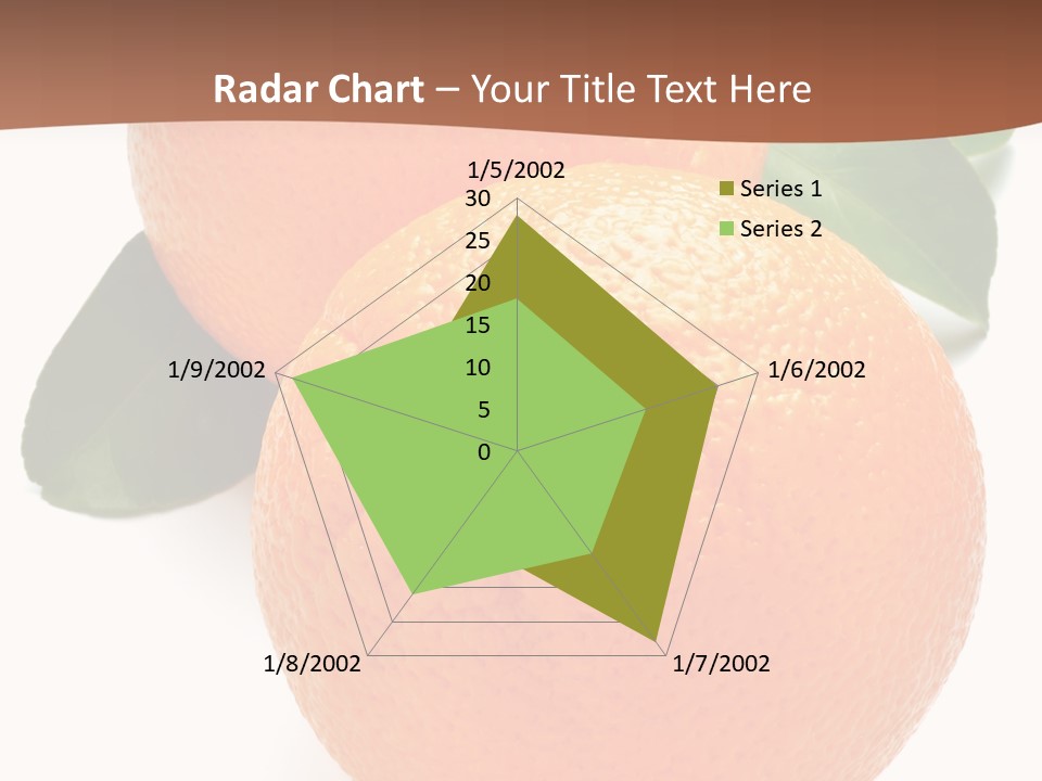 Fresh Isolated Orange PowerPoint Template