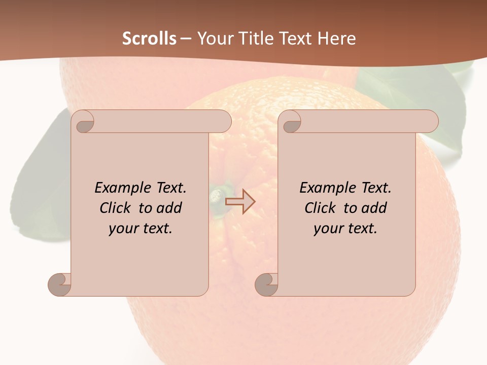Fresh Isolated Orange PowerPoint Template