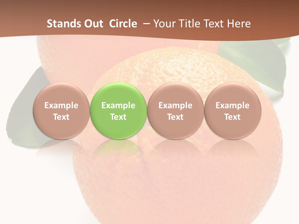 Fresh Isolated Orange PowerPoint Template