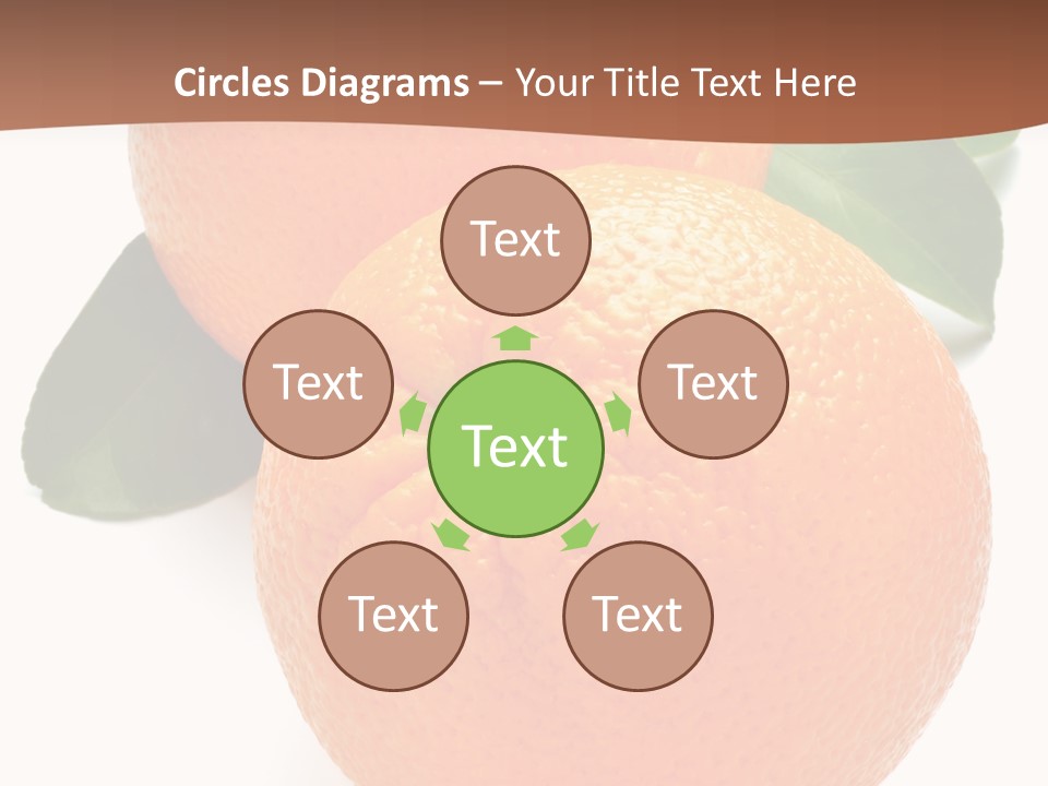 Fresh Isolated Orange PowerPoint Template
