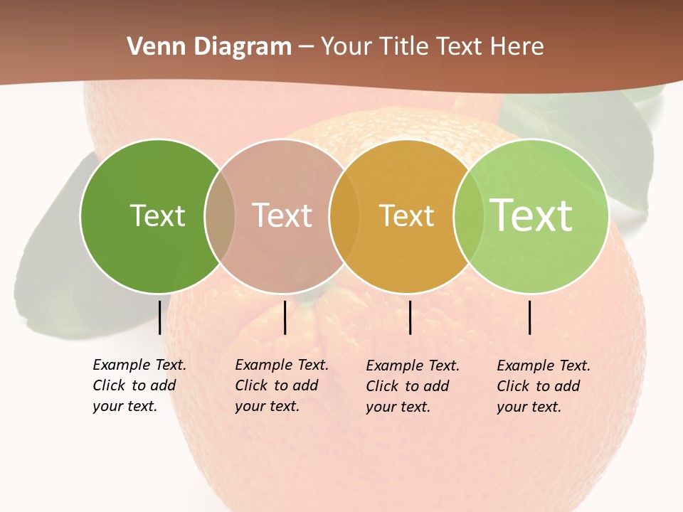 Fresh Isolated Orange PowerPoint Template